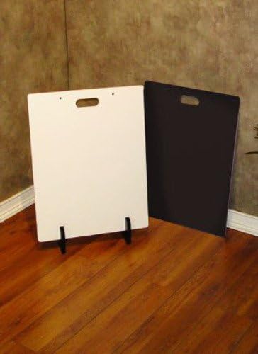 Matte Finish, Heavy Duty Fiber Board, Standard Sample Boards in Black,High-Density Blank Sign Board,Arts and Crafts Sheet,Bulk Boards for School Craft Project 26 H x 22 W Inches - Pack of 12