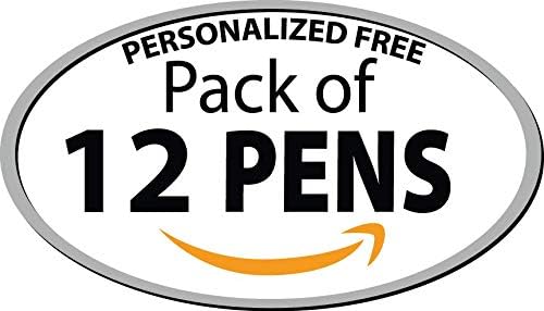 Personalized Ballpoint Pens - Retro -Retractable Click action - Custom - Black writing - Printed Name pens - Imprinted w/Your Logo or Message - Personalization - 12 qty/Box (Light Green)