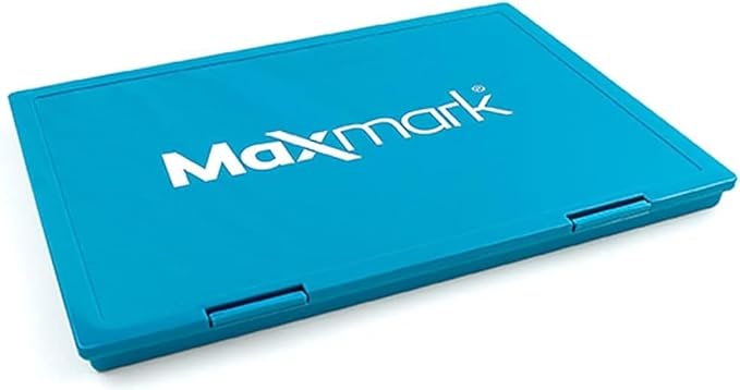 MaxMark Extra Large Pink Ink Stamp Pad - 8.25" x 11.5" - Industrial Felt Pad - Pink Color