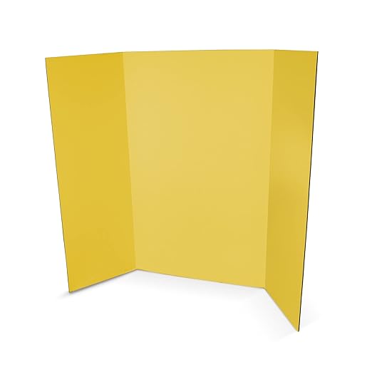 Flipside Products 36” x 48” Project Boards for Presentations, Science Fair, School Projects, Event Displays and Trifold Picture Board, Proudly Made in USA – Assorted Colors - 24 Pack