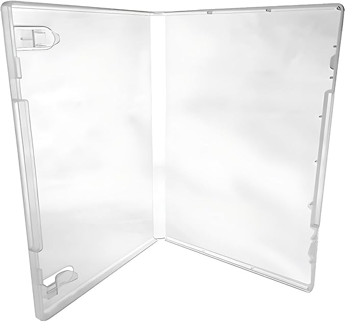 CheckOutStore (600) Plastic Storage Cases for Rubber Stamps with 2 Booklet Clips, 1/2" (14mm) inch Spine Size (Clear)