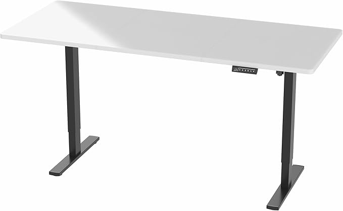 VIVO Electric Dry Erase 71 x 30 in Standing Desk, Memory Height Adjustment, 1B Series, Holds 220 lbs, Whiteboard Top Black Frame, DESK-KIT-1B7WE