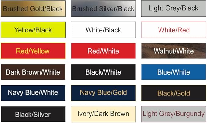 Basic Custom Personalizable Wall or Door Sign | Your Custom Message | Enter Your Text | Easy to Install Comes With Strong 2 Sided Foam Tape | Business and Property Signs | Made in the USA