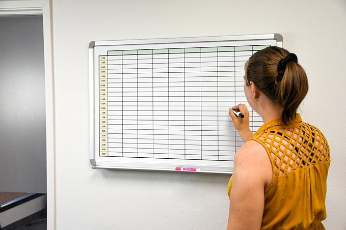 30 Minute Schedule with Color Whiteboard 60" x 40"