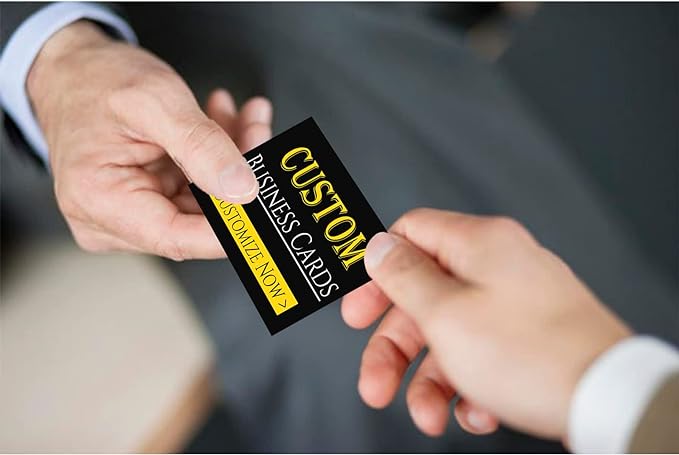 Custom Business Cards Personalized Business Cards for Small Business 300gsm Matte Paper Front & Back Sides Printed 3.5" x 2" - Custom Business Cards1