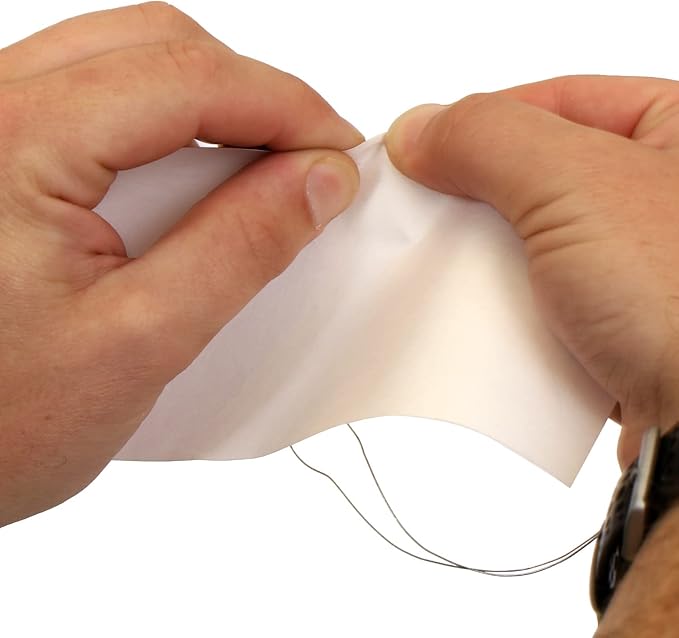 SmartSign (Pack of 100) Blank White Shipping Tags with Wires, 4.75 x 2.375 inch (Size-5), Metal Eyelet, 7.5 mil HDPE Plastic, Writable, Made in USA