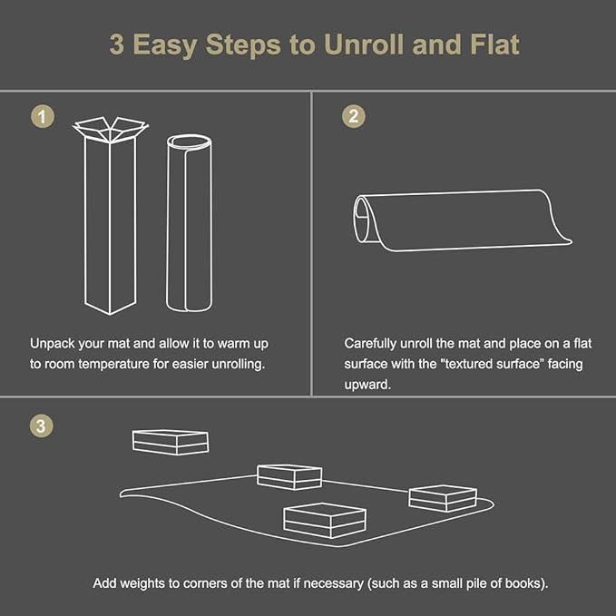 Kuyal Clear Chair Mat, Hard Floor Use, 48" x 36" Transparent Office Home Floor Protector mat Chairmats (48" x 36" Rectangle)