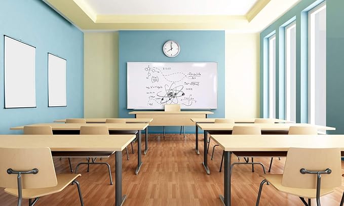 Ghent 4 x 6 Aluminum Frame Porcelain Magnetic Whiteboard, 1 Marker, 1 Eraser", M1-46-4