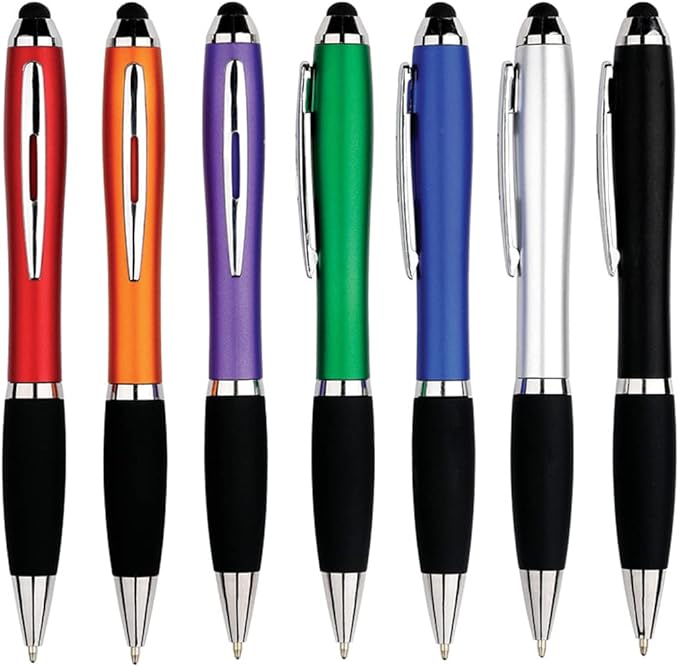 HEYZARDA Personalized Pens with Name Text Icon Logo Engraved for Business Office Custom Ballpoint Pen 50 100 Pcs Optional, Black