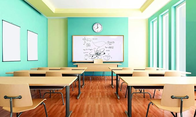 Ghent 4 x 10 Porcelain Magnetic Whiteboard, Wood Frame, 1 Marker, 1 Eraser, Made in the USA (M1W-410-4)