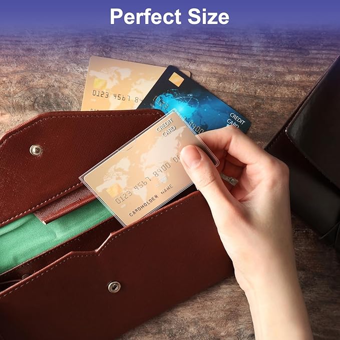 20 Pack Social Security Card Protector Medicare New Credit Card Holder,24 Mil Soft Clear Card for Waterproof SSN Card Protector,ID/Debit/Credit Card Covers