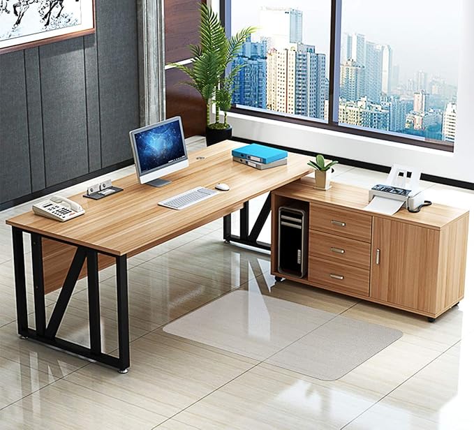 Office Chair Mat for Hardwood Floor, 48”x 36” Vinyl Desk Chair Mat Clear Floor Protector Mat for Rolling Chair Office & Home, Easy Glide and Flat Without Curling