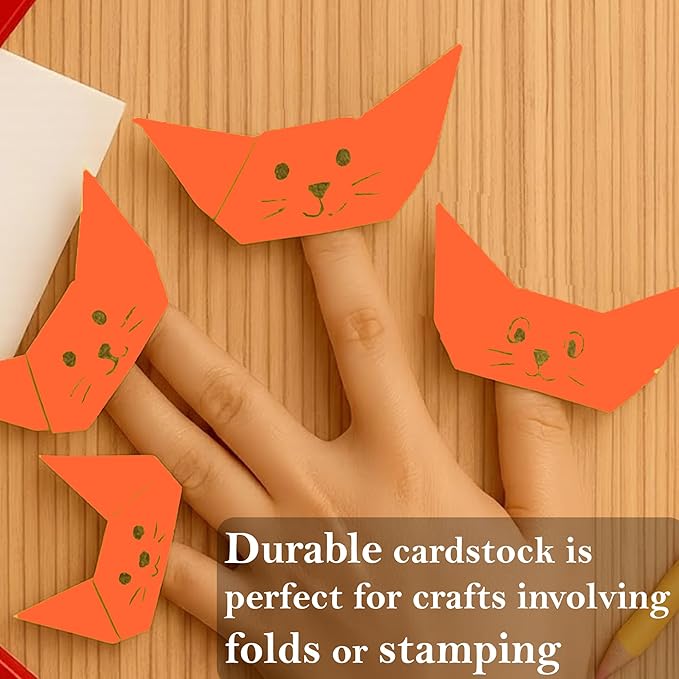 Print It - Vellum Bristol Colored Cardstock Cover Paper, 67 Lb, 8.5" X 11”, Heavyweight Colored Cardstock for Crafts, School, Invitations, And Office Use - Decoration Drawing 250/Case-Orange