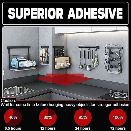 Double Sided Tape Heavy Duty 1/4 inch * 16.5F,Double Sided mounting Tape for Walls,vhb Strong Double Sided Tape Heavy Duty for Car, LED Strip Light, Home/Office Decor