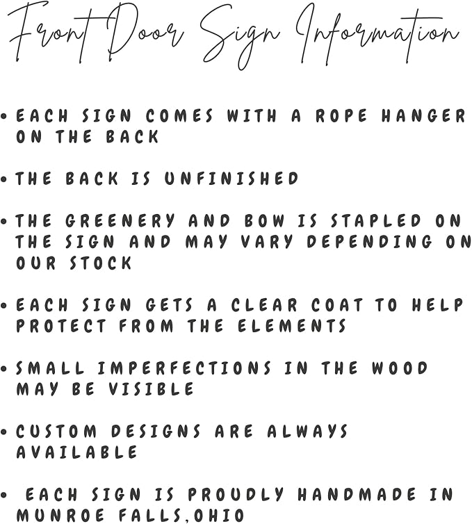 Wood front door sign Wood sign Home decor Welcome sign Sign for front door House warming gift Wedding gift (Woof, 18" Width)