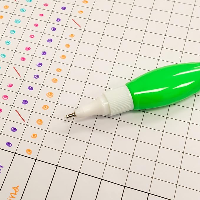 BAZIC Products Mini Correction Pen - Corrections Fluid, Precise Metal Tip White Out, Ideal for School & Office Supplies, Alternative to Correction Solution, 3/Pack, 2-Packs
