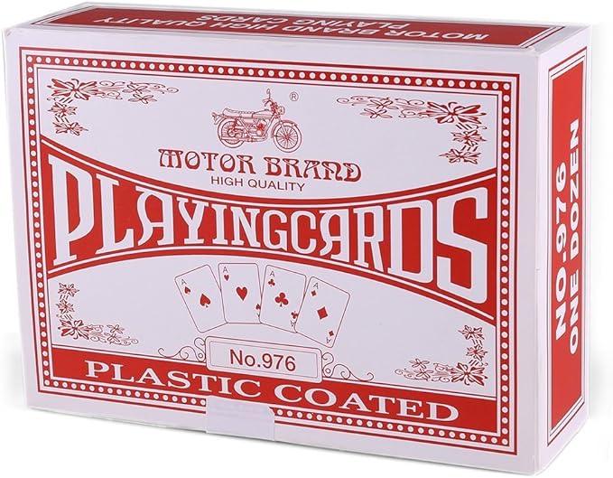 LotFancy Playing Cards, 12 Pack, Decks of Cards Bulk, Poker Size, Standard Index, for Blackjack, Euchre, Canasta Card Game, 6 Blue and 6 Red, Casino Grade Poker Cards