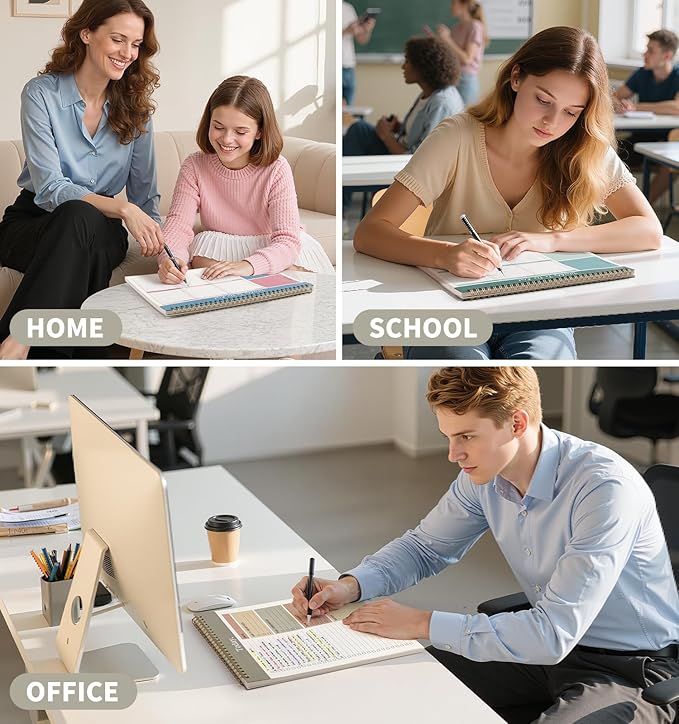 104 Pgs Weekly To Do List Notepad, 52 Duplex-Printed Undated Sheets 100 GSM(8.5"×11") Weekly Desk Planner For Work Home School Office Desk Accessories Supplies & Goal Setting Tasks - Beige