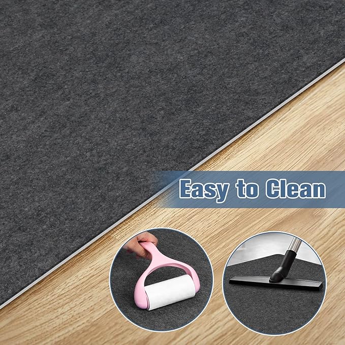 Placoot Office Chair Mat for Hardwood Floor, 55"x35" Computer Chair Rug,Under Desk Mat, Large Anti-Slip Floor Protector for Home Office