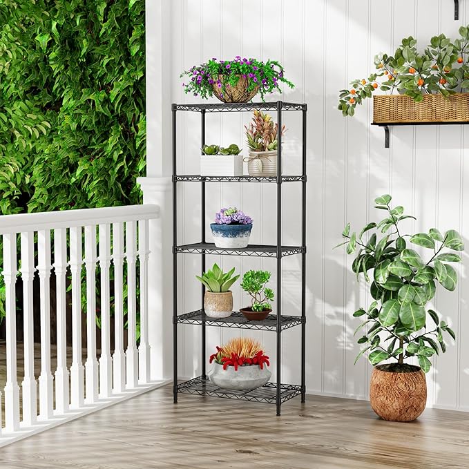 SINGAYE Shelf Closet Wire Shelving:Adjustable Metal Unit for Laundry Room Organization Bathroom Kitchen Home Storage Small Pantry Rack Shelves