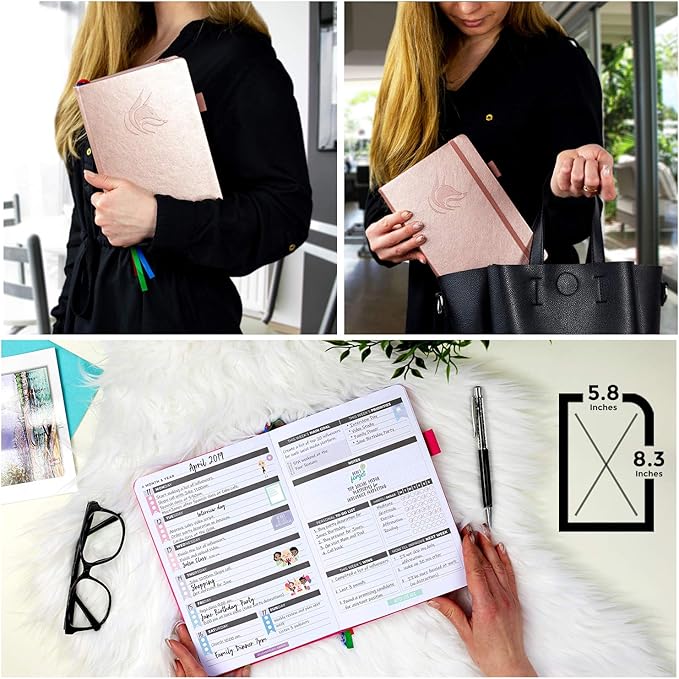 Clever Fox Planner – Undated Weekly & Monthly Planner for Productivity, Time Management & Goals – Organizer Journal – A5 (Sky Blue)
