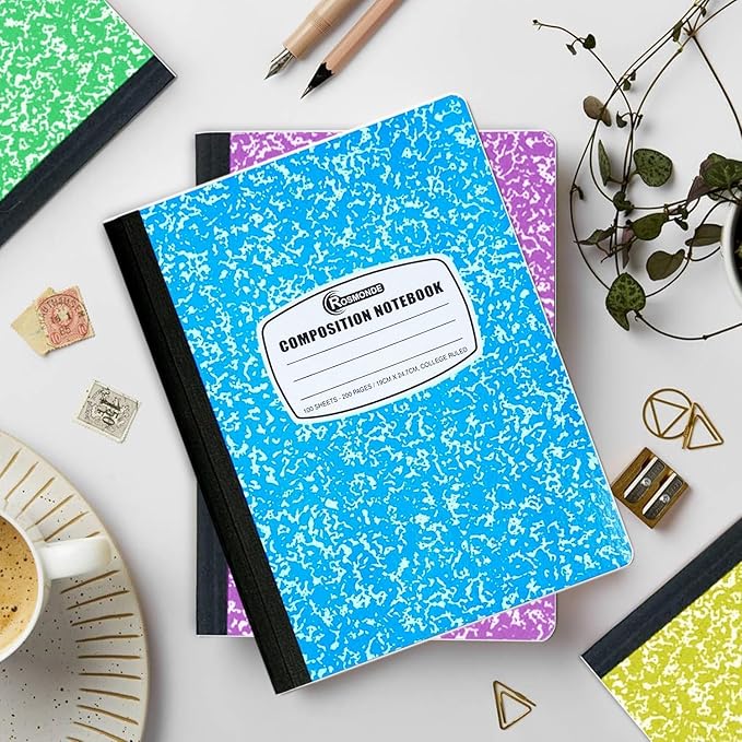 Rosmonde 5000 Pack (Pallet) Composition Notebooks Bulk, College Ruled, Jumbo Pallet of Composition Notebooks, 200 Pages (100 Sheets), 9-3/4 x 7-1/2, Bulk for School Districts, 4-7 Days Transit