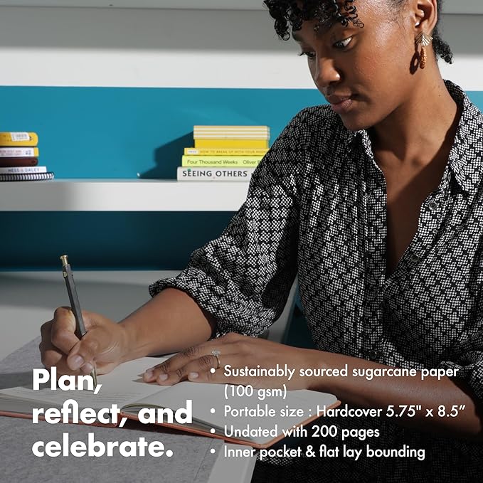 BestSelf 13-Week Self Journal & Goal Planner β Undated Daily ADHD-Friendly Journal for Men & Women | Productivity, Gratitude, Reflection & Habit Tracker | 2026 Life Organizer with Prompts, Black