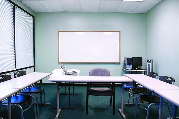 Ghent 2 x 3 Porcelain Magnetic Whiteboard, Wood Frame, 1 Marker, 1 Eraser, Made in the USA (M1W-23-1)