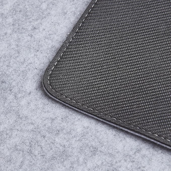 Wolvende Premium Felt Desk Mat | Large 15.75" x 36" | Multifunctional Desk Pad for Home Office | Light Gray