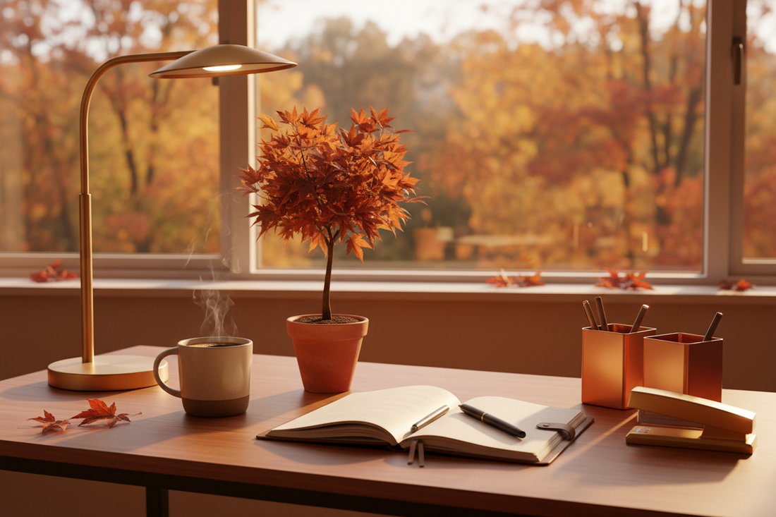 A Cozy Fall Workspace Refresh: Small Changes for Cooler, Busier Days