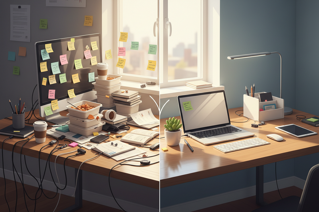From Cluttered Desk to Clear Mind: A Productivity Story