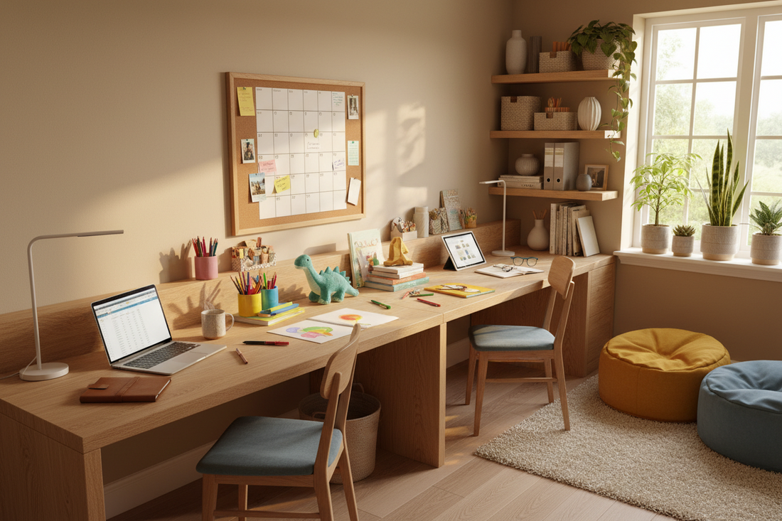 One Home, Many Schedules: How to Create a Family-Friendly Shared Workspace