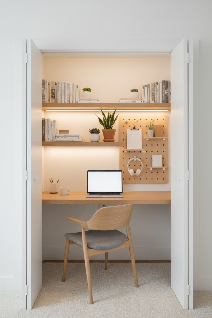 The "Cloffice" Trend: How to Turn a Closet into a Home Office