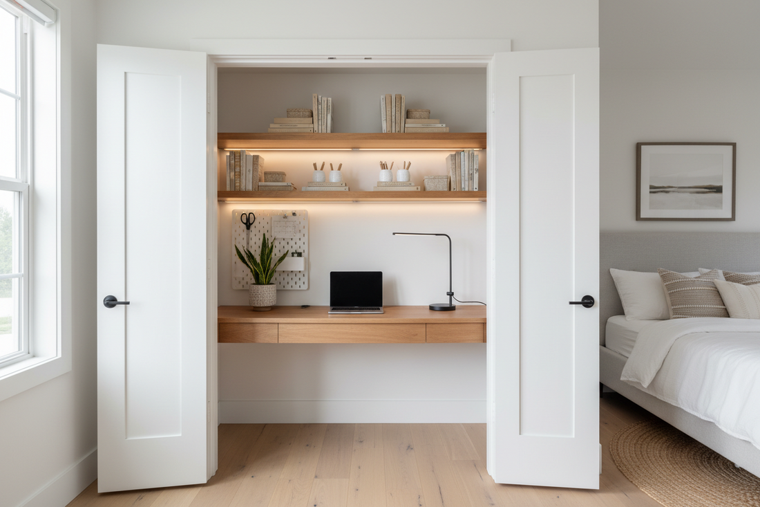 The "Cloffice" Trend: How to Turn a Closet into a Home Officev