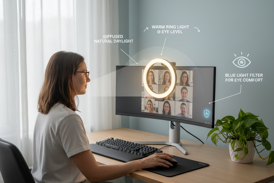 The Ultimate Lighting Guide for Video Calls and Eye Health