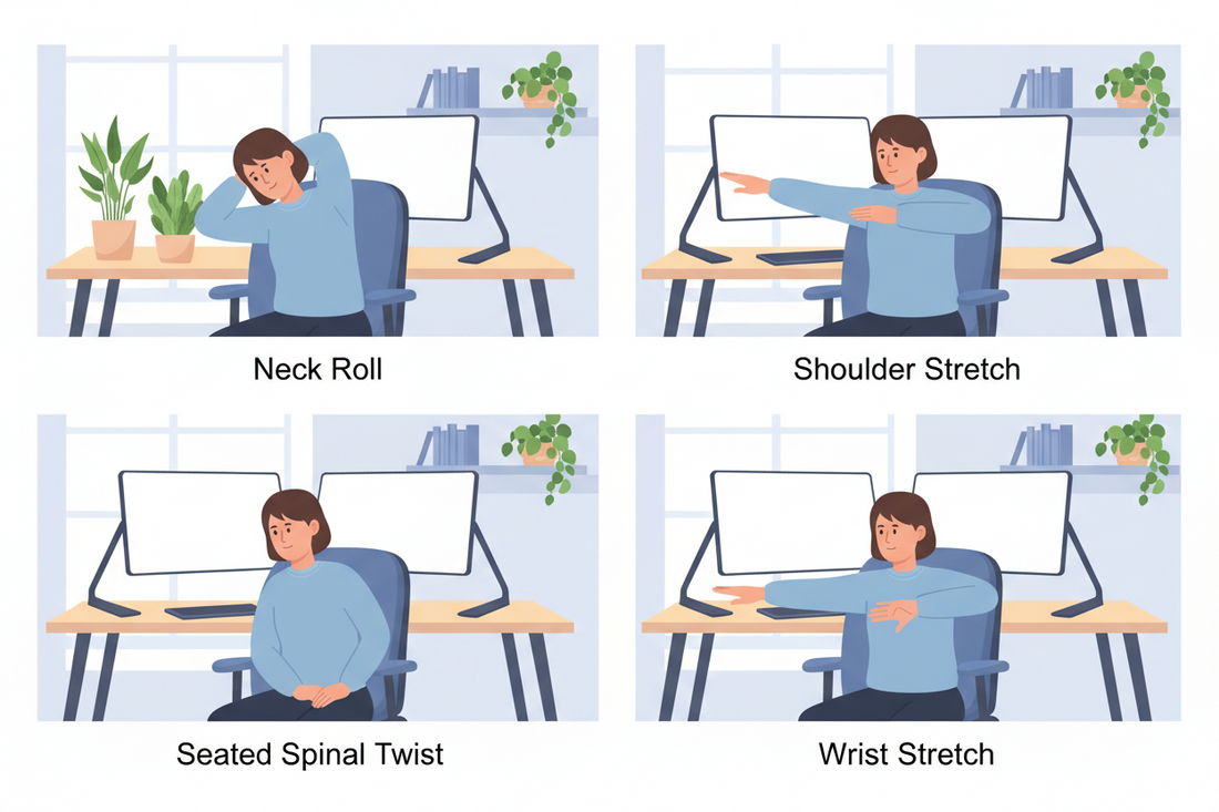 WFH Posture: 4 Easy Desk Stretches You Can Do in 5 Minutes