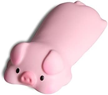 Cityhermit Cute Wrist Rest Support for Mouse Computer Arm Rest for Desk Ergonomic Kawaii Office Supplies Slow Rising PU Mouse Pad (Pink Pig)