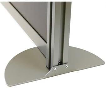 NBF Office Partitions - Cubicle Privacy Panel Wall Divider - Modern Room Separator with Quick Assembly - Indoor Laminate Free Standing Portable Room Divider Panel - 52" H x 73" W (Espresso)