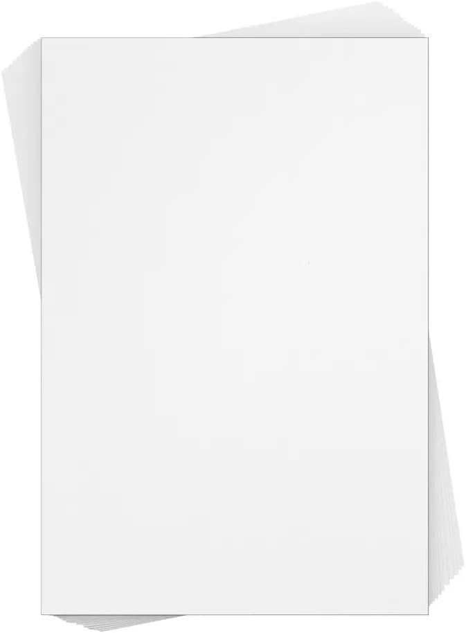 Reskid White Cardstock Thick Paper - Blank Heavy Weight 110 lb Cover Card Stock - 100 Pack (2x3.5, Inches)