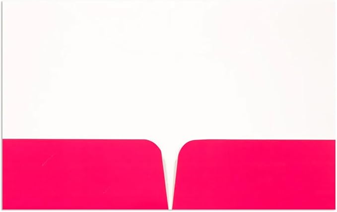 JAM PAPER Custom Printed Semi-Gloss Folders with Round Corner Pockets - Personalized Logo & Text - 10 pt C2S - Pink - 250/Pack