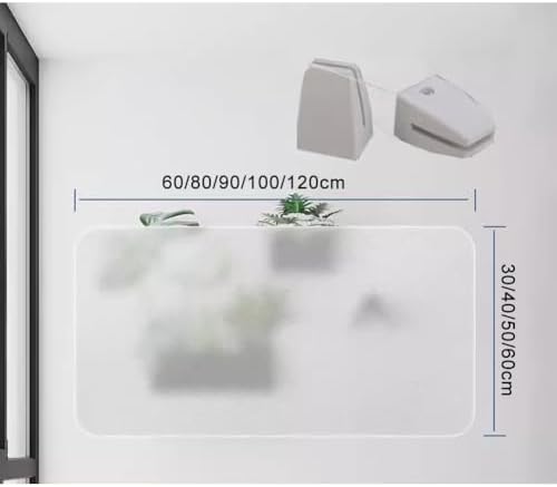 Acrylic Frosted Privacy Screen - Portable Desk Divider Panel for Workstations, Office & School, 100x30cm (39.4x11.8in) - Reduces Visual Distractions
