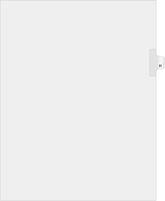 Exhibitindexes®Side Letter Tabs - AVE Style Bold Font - Pack of 25