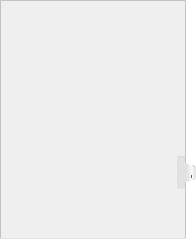 Exhibitindexes® Side Letter Tabs - AVE Style Bold Font - Pack of 25