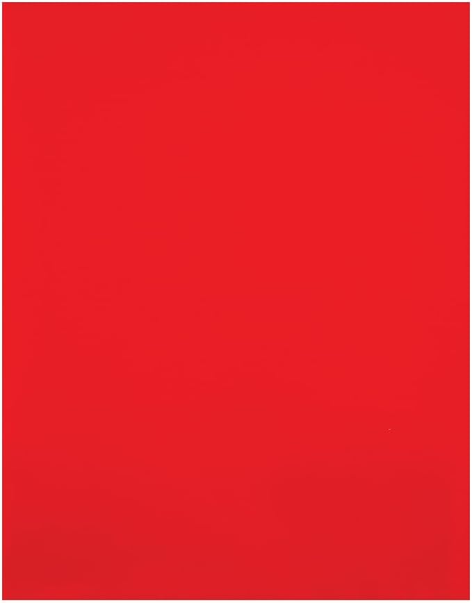 JAM PAPER Custom Printed Semi-Gloss Folders with Round Corner Pockets - Personalized Logo & Text - 10 pt C2S - Red - 100/Pack