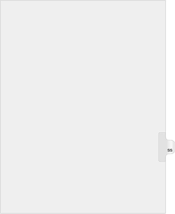 Exhibitindexes® Side Letter Tabs - AVE Style Bold Font - Pack of 25