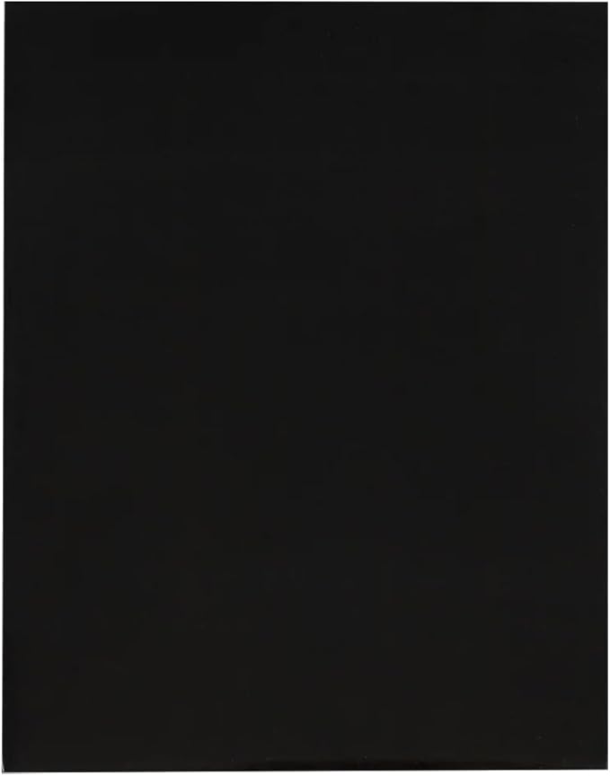 JAM PAPER Custom Printed Semi-Gloss Folders with Round Corner Pockets - Personalized Logo & Text - 10 pt C2S - Black - 100/Pack