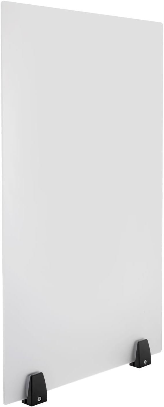 2 Packs Dual Frosted Plexiglass Desk Privacy Panels, 30 x 18 Inch Acrylic Cubicle Desk Dividers, Acrylic Frosted Partition Board, Desk Divider for Classrooms, Offices
