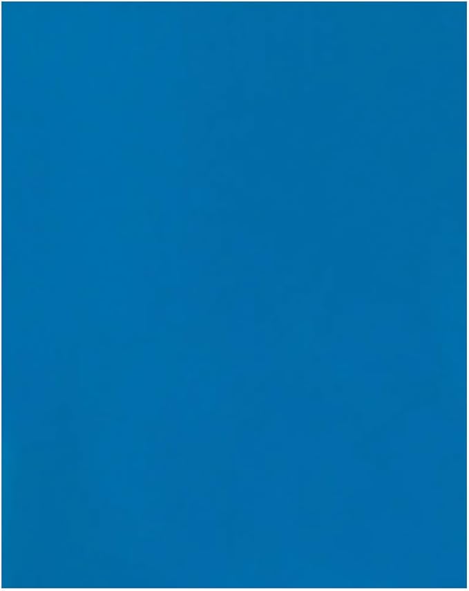 JAM PAPER Custom Printed Semi-Gloss Folders with Round Corner Pockets - Personalized Logo & Text - 12pt C1S - Blue - 100/Pack