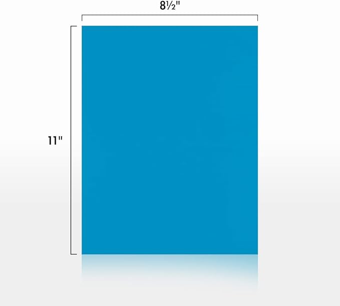 LUXPaper 8.5" x 11" Paper | Letter Size | Pool Blue | 80lb. Text | 50 Qty