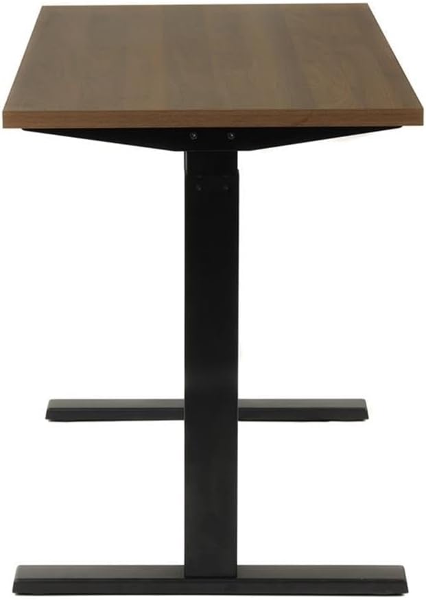 American Furniture Classics OS Home and Office 23004K Desk and Privacy Screen, Danish Walnut and Blue Fabric